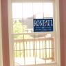 Ron Paul 2012 Rally/Window Sign 14" x 22" 2 Sides Blue/White 