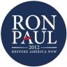 Ron Paul 2012 Blue Lapel Sticker 2" - Roll of 50 