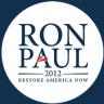 Ron Paul 2012 White Lapel Sticker 2" - Roll of 50 