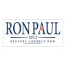 Ron Paul 2012 White Car Magnets 9" x 4" 